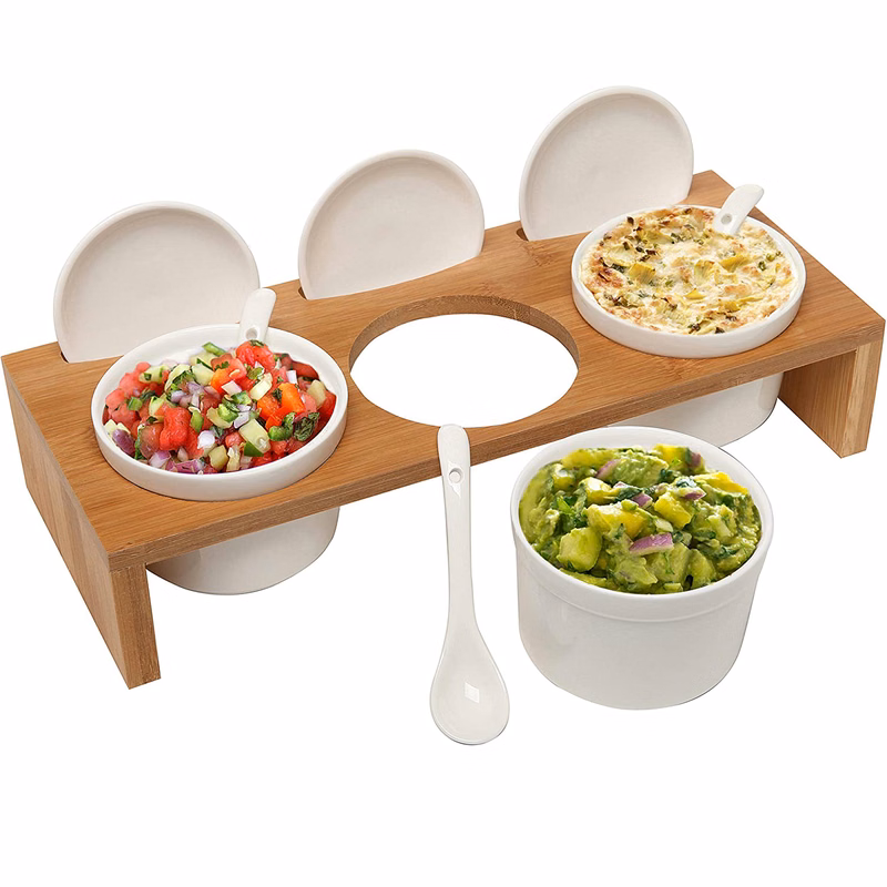 Wooden Condiment Set