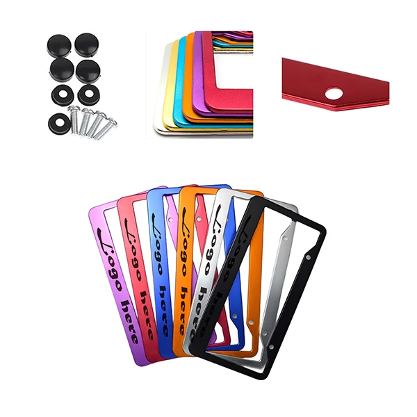 MOQ20 Custom Metal License Plate Frames For Cars 1