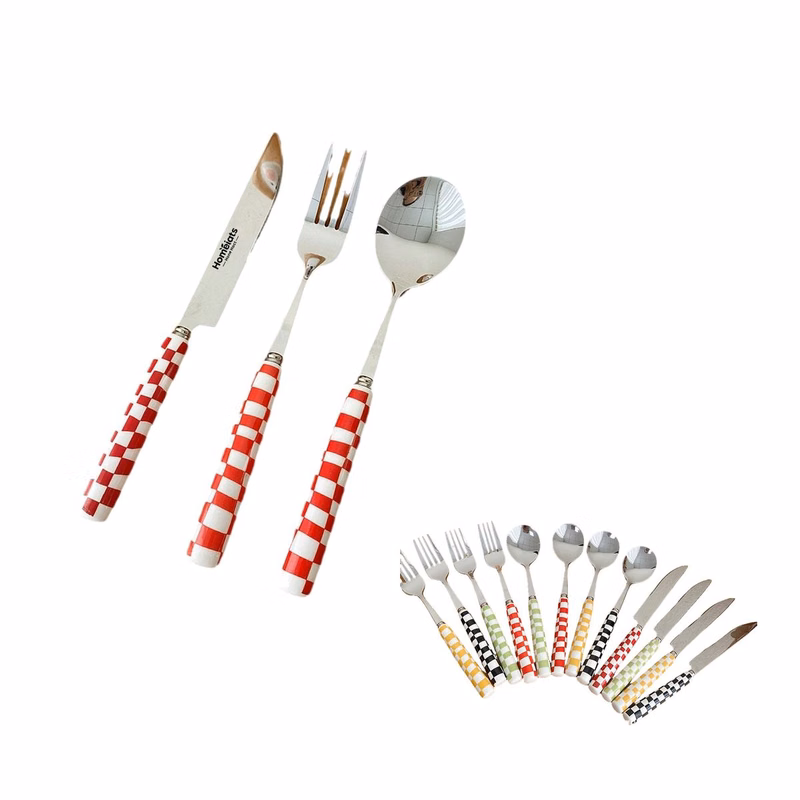 304 Stainless Steel Dessert Western Food Three Piece Set