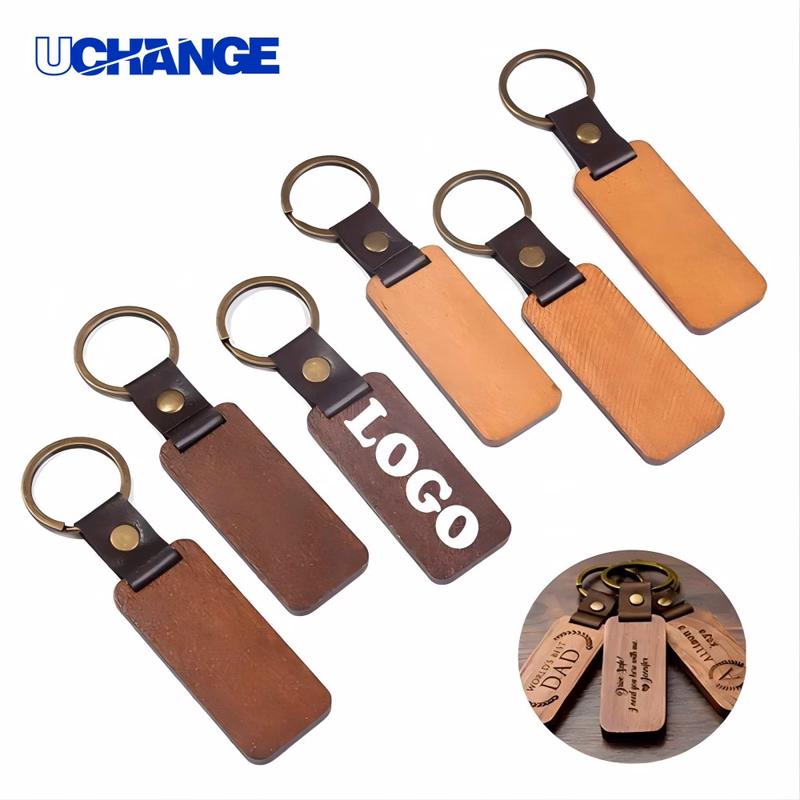 Wood Keychain Accessory Custom Wood Keychain