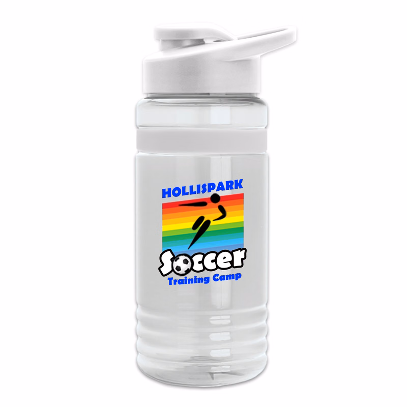 Groove Stripe ? 20 oz. Tritan Sports bottle with Drink thru and Digital imprint