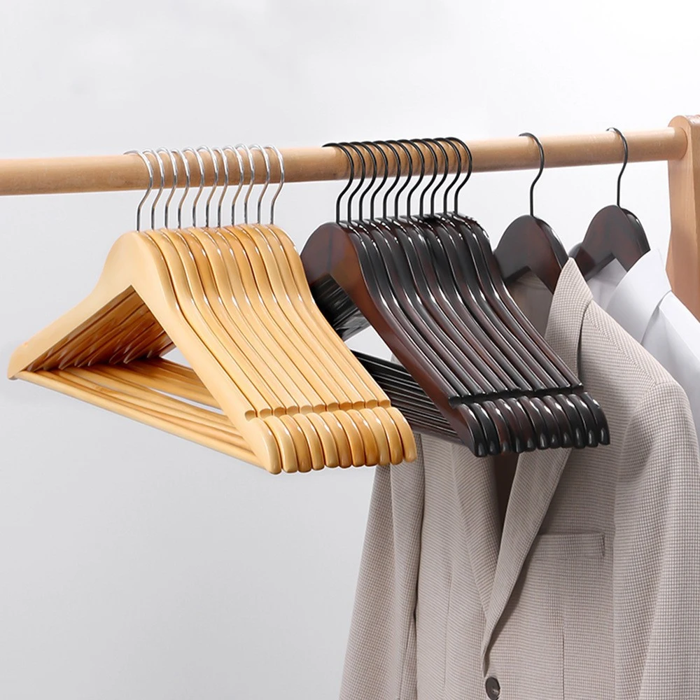 Solid Wooden Clothes Hanger 1