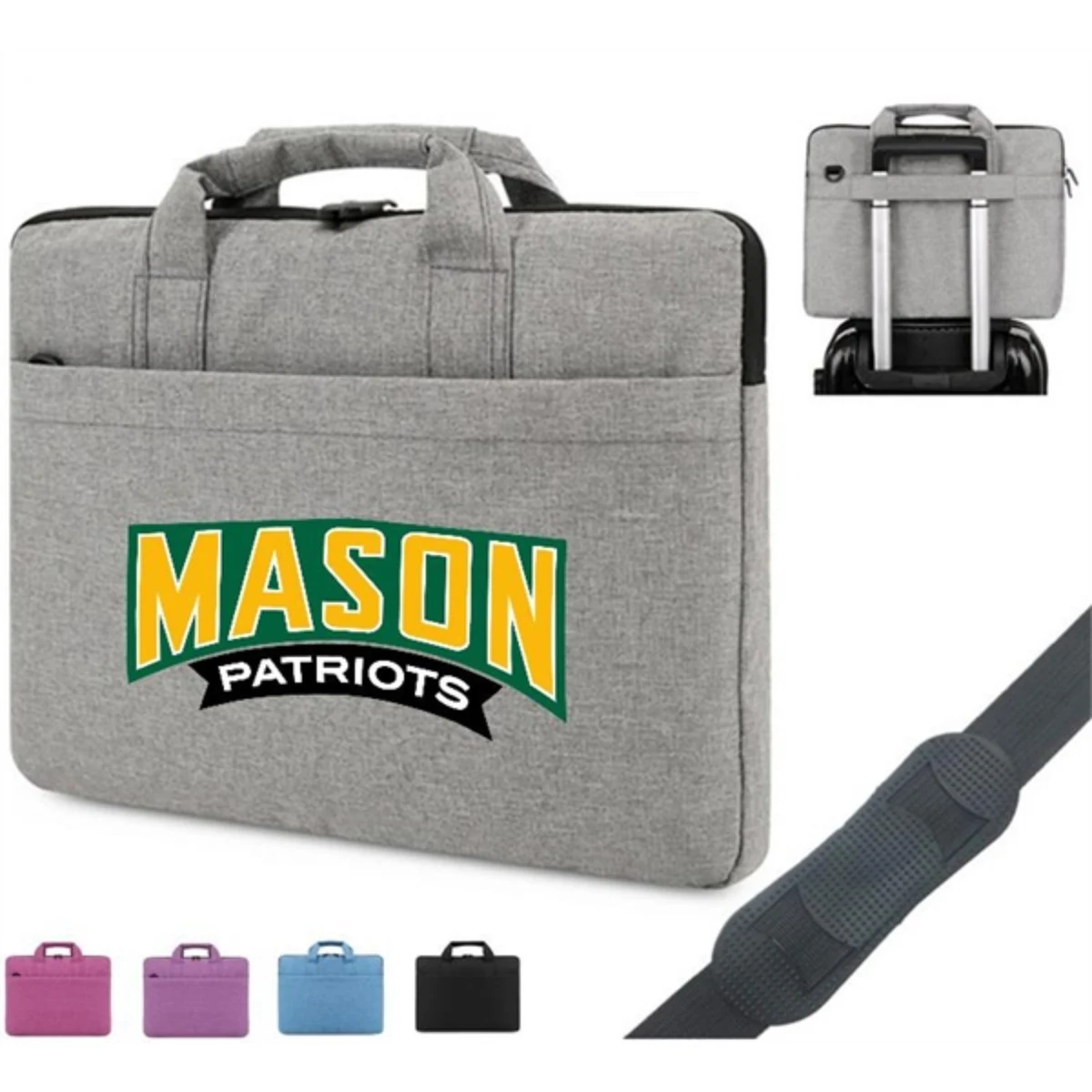 Polyester Laptop Sleeve w/ Carry Handle & Shoulder Strap 1
