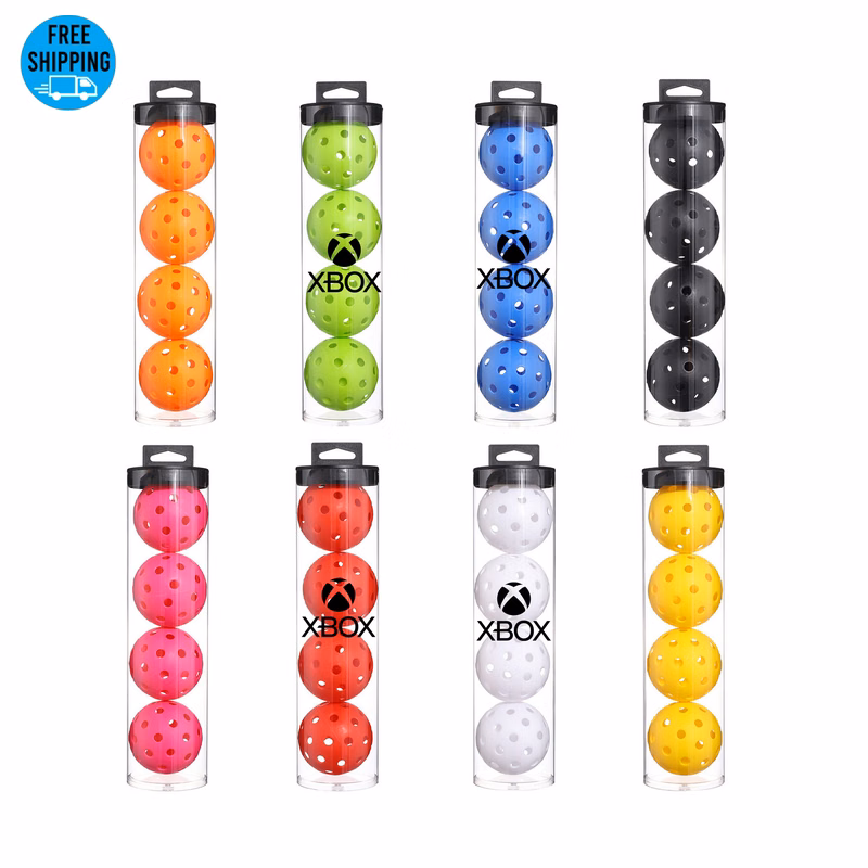 40 Holes Pickleball Ball Set 4pcs