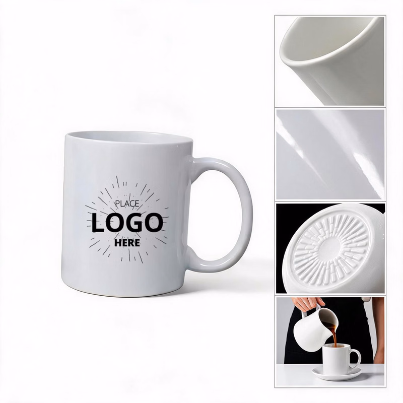 Durable 11oz Plain Ceramic Mug for Daily Use