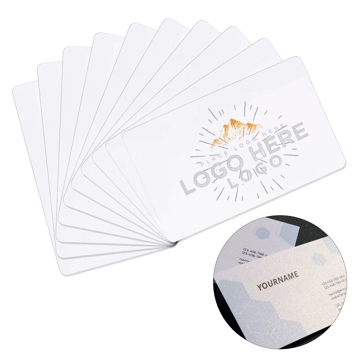 PVC Glossy Matte Customizable Business Card 1