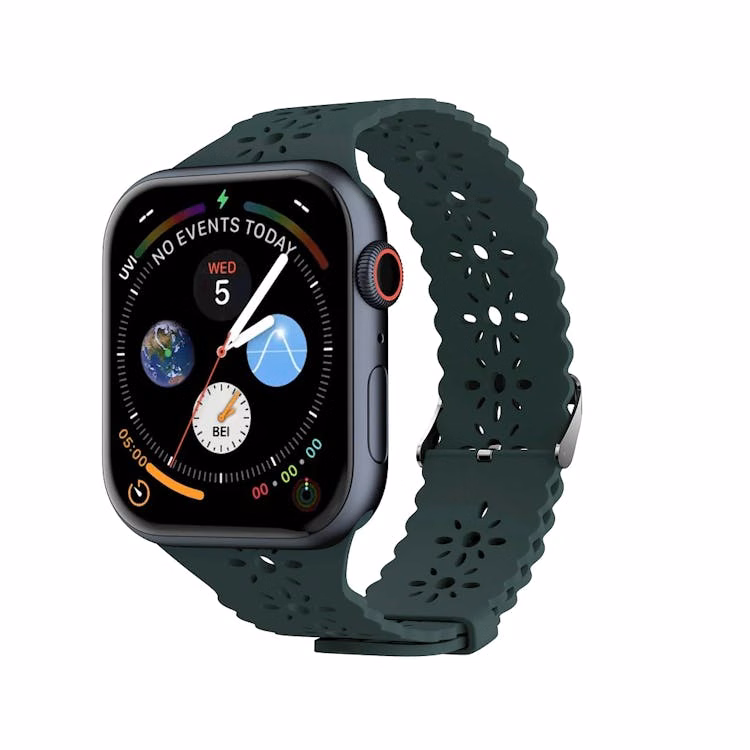 Apple Watch Lace Bands - Inverness Green Silicone 42mm/44mm/45mm