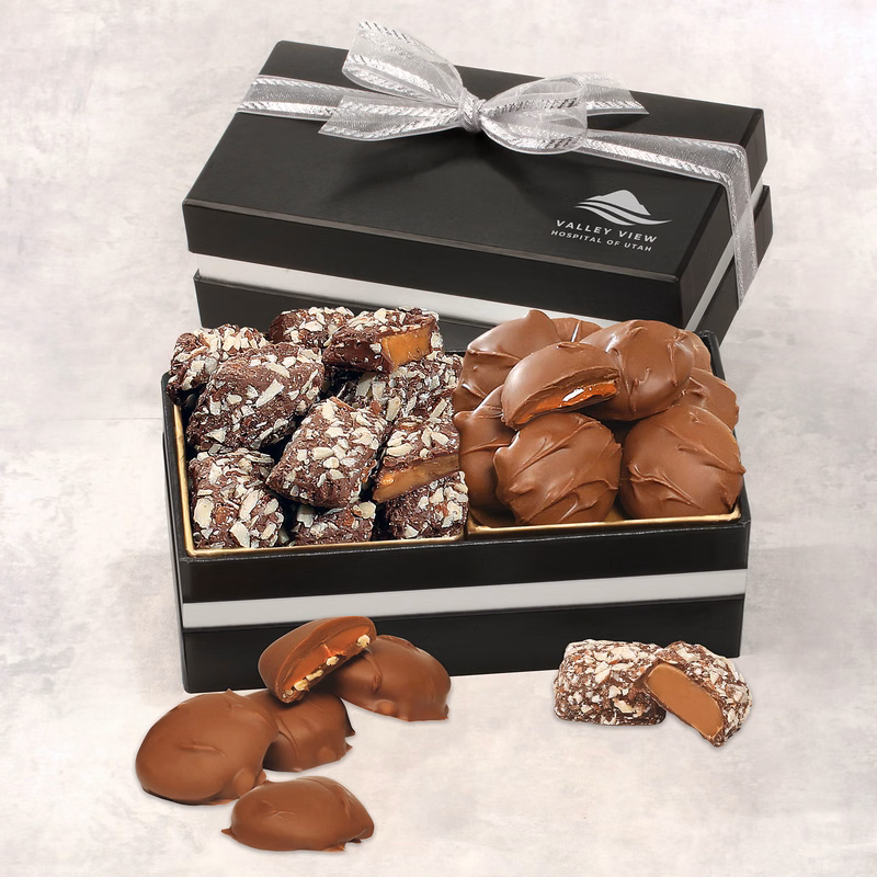 Double Delights with Caramel Pecan Clusters and English Butter Toffee
