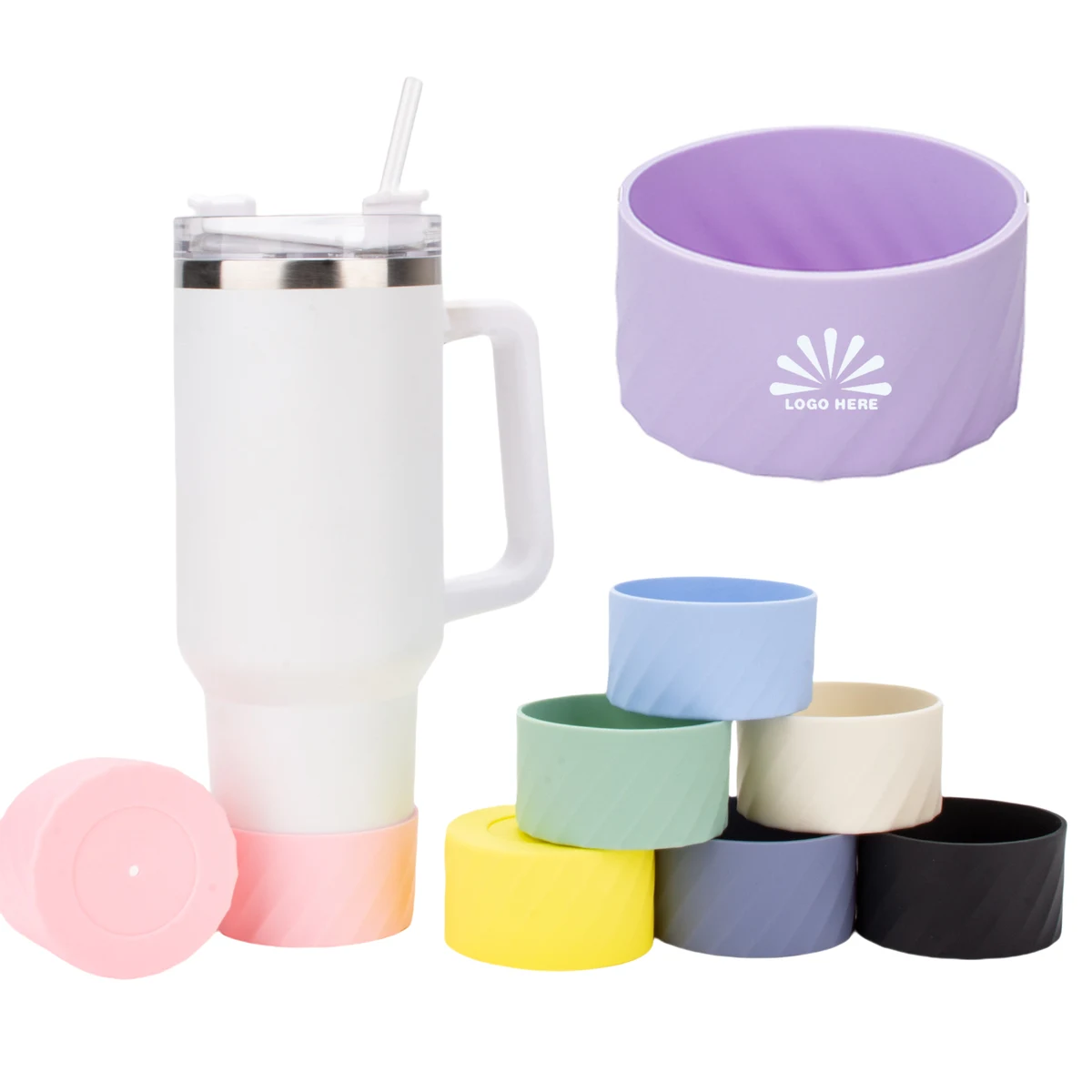 Silicone Cup Bottle Bottom Sleeve 1