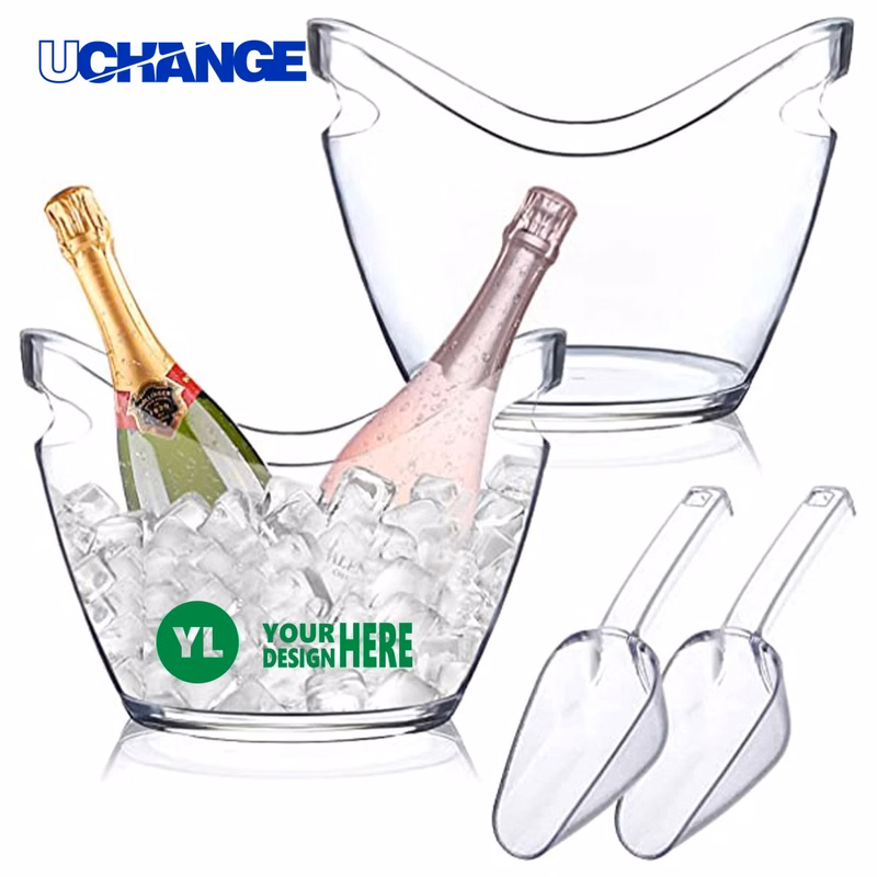Ice Bucket Container with Scoop for Beverage Service