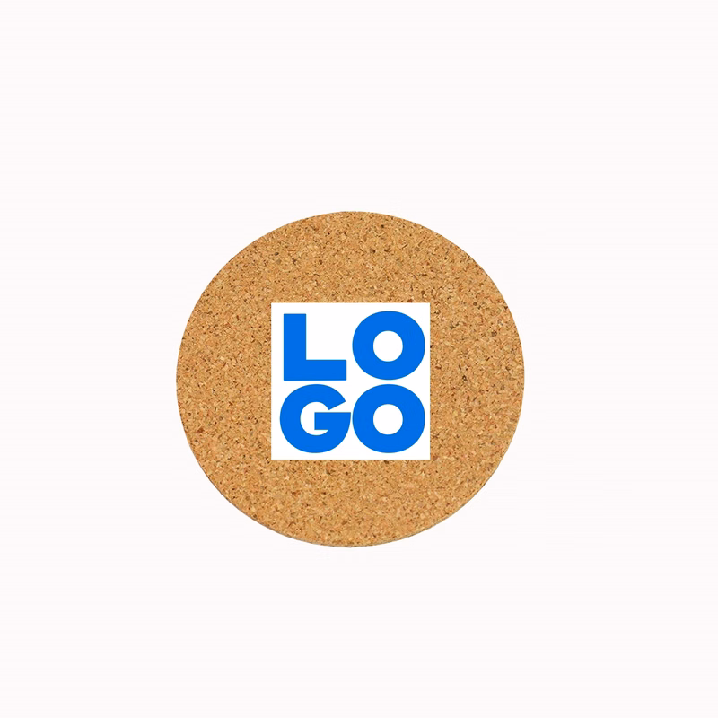 4" Round Solid Cork Coasters