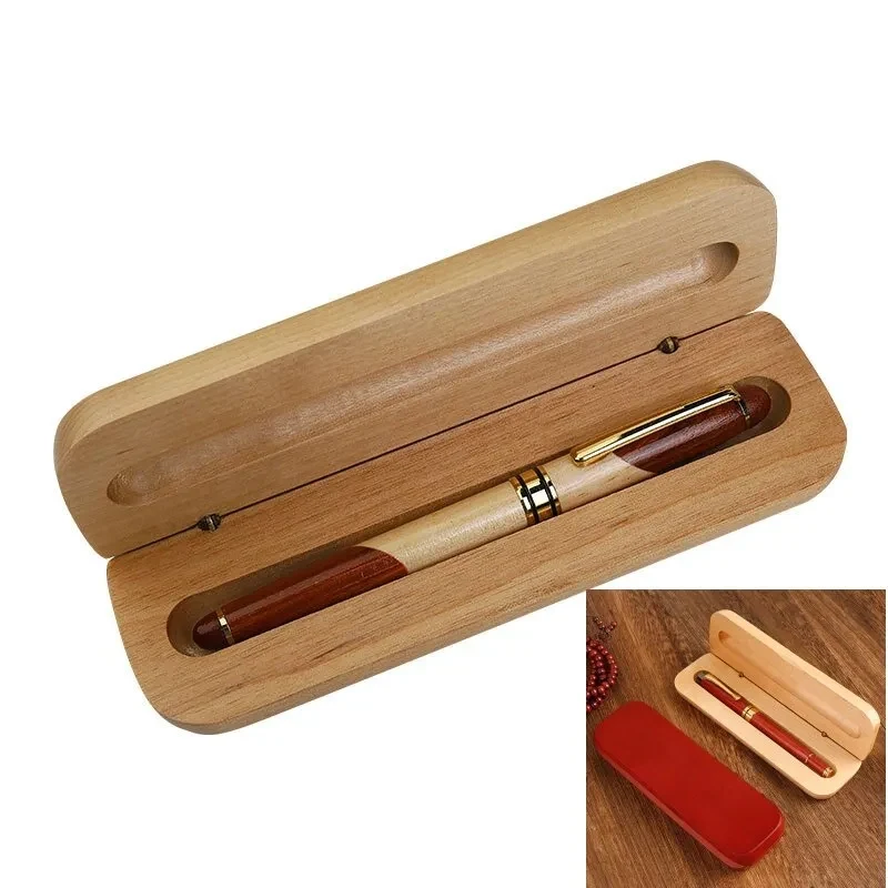 Bamboo Ballpoint Pen with Flip Gift Box 1