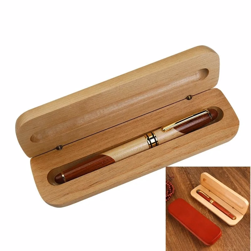 Bamboo Ballpoint Pen with Flip Gift Box