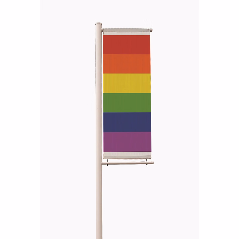 Rainbow Light Post Banner 3' x 8'