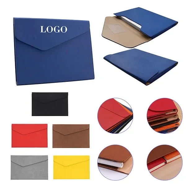 Waterproof PU Leather A4 File Document Bag 1