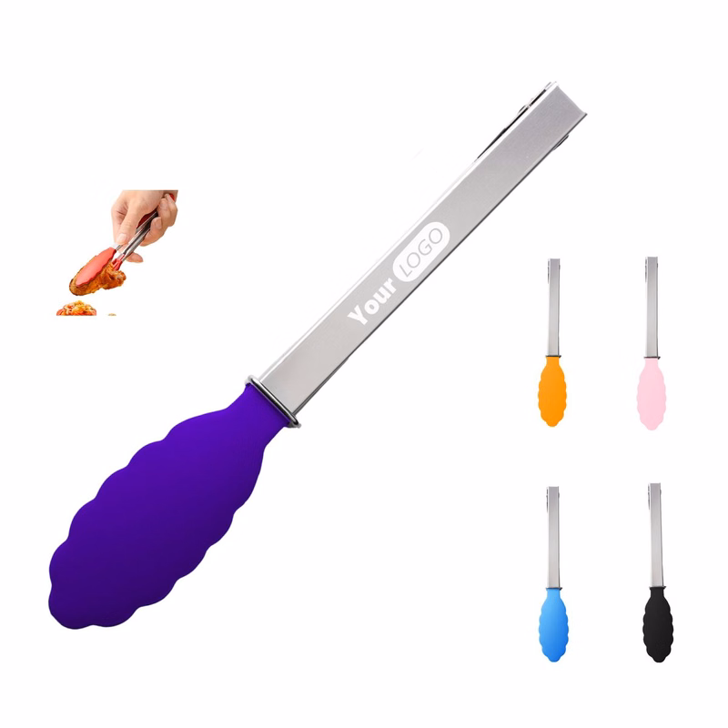 7" Stainless Steel Kitchen Tongs