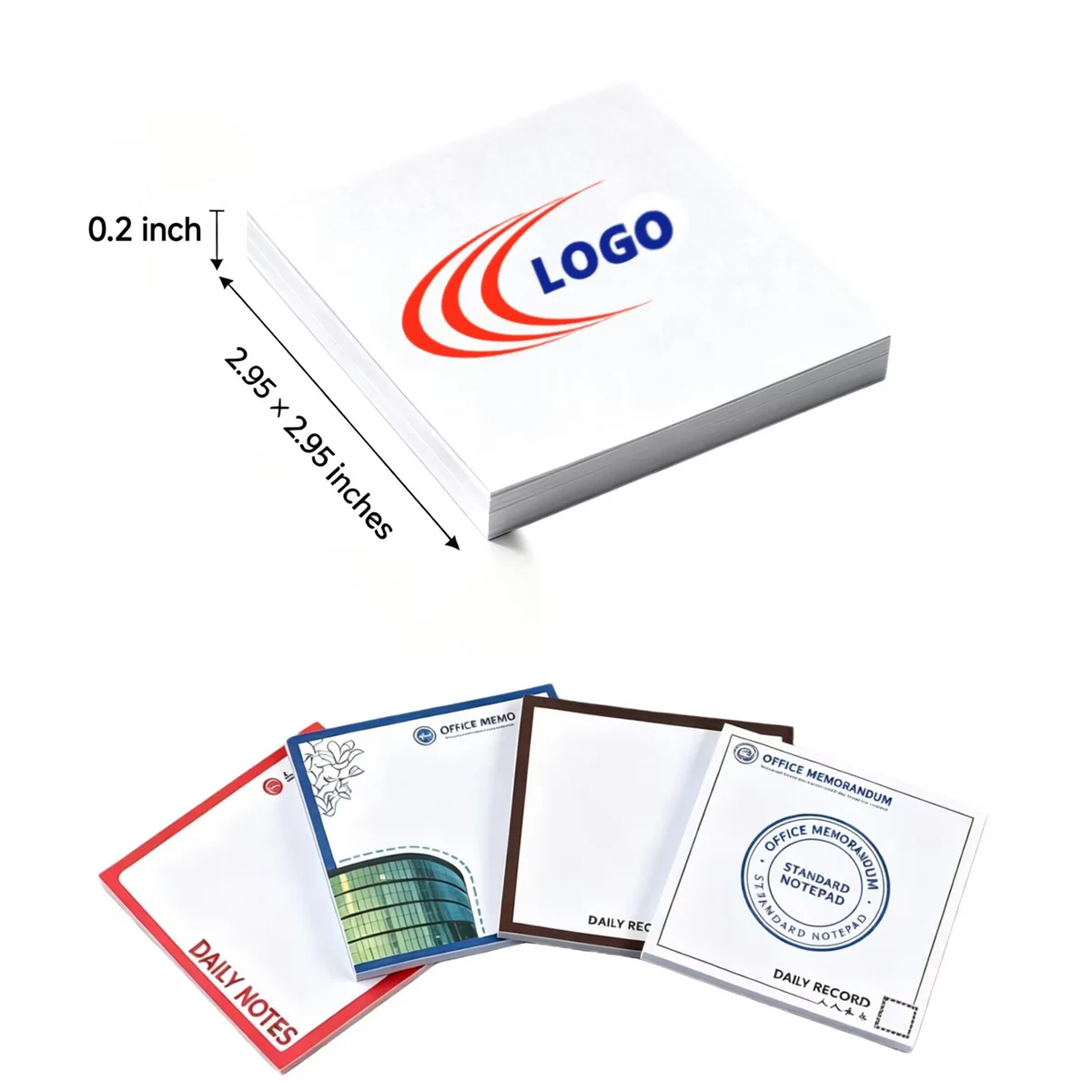 50 Sheet Custom Printed Colorful Sticky Notes 1