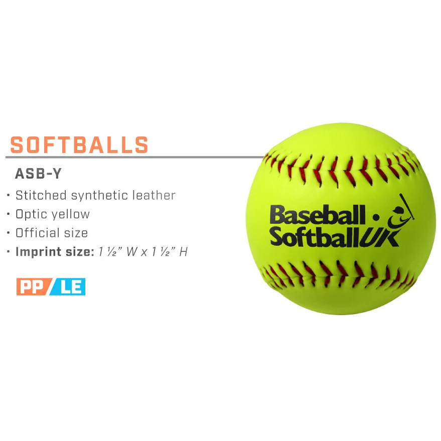 Softball - Synthetic Leather Optic Yellow, Promotional 1