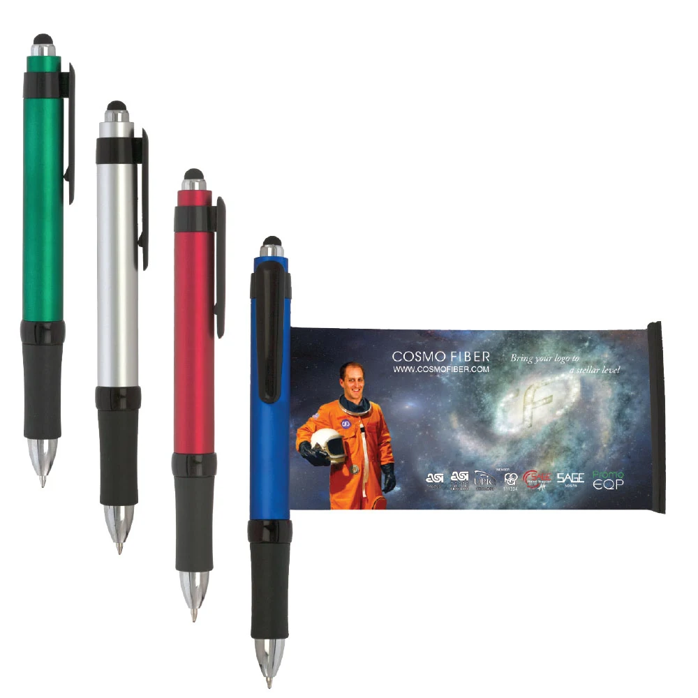 CleanWrite Full-Color Micro-Fiber Banner Stylus Pen (Ocean) 1