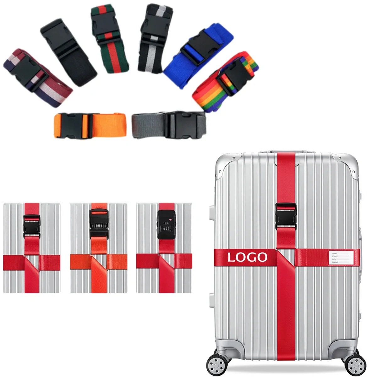 Adjustable Luggage Straps Travel Belt Connector 1