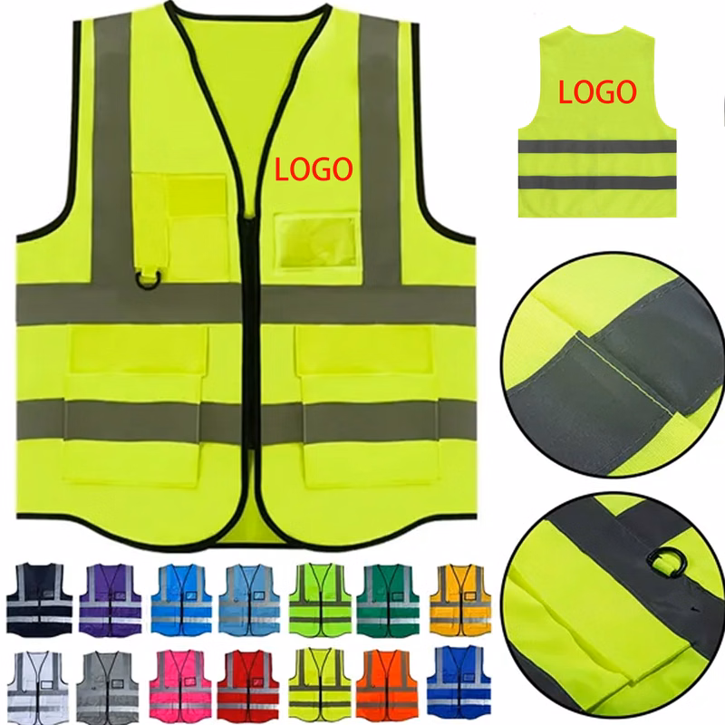 Reflective Work Vest with High Visibility