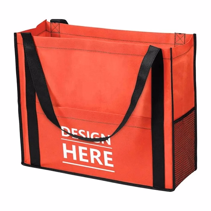Non-Woven Tote with Mesh Pocket