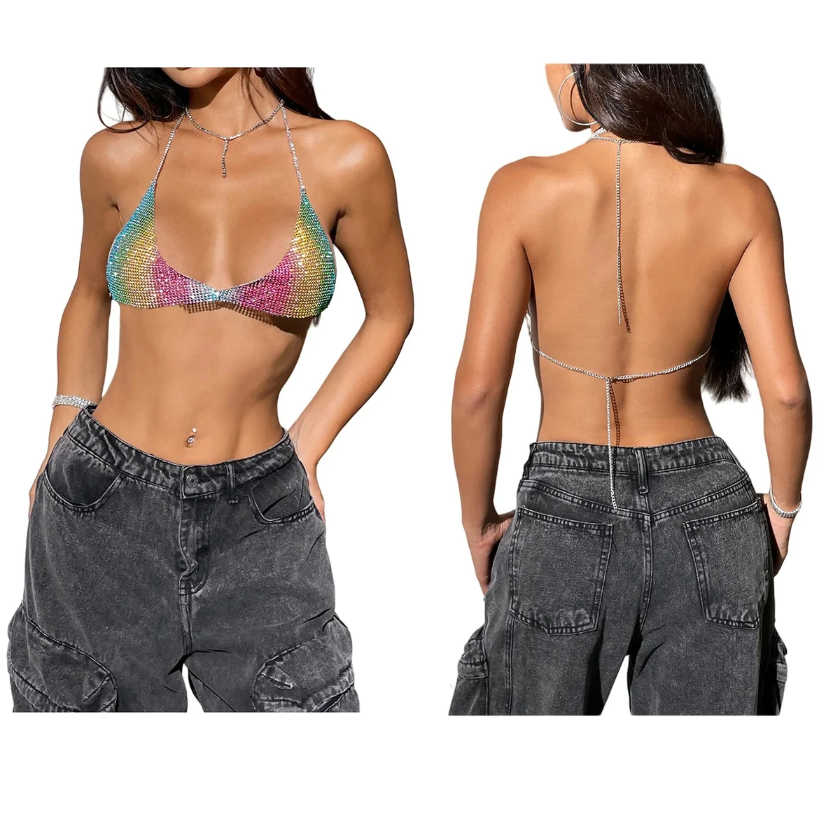 Diamond Music Festival Women's Halter Vest 1