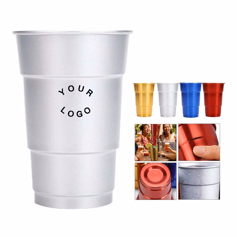 Durable Aluminum Beer Cup for Outdoor Events