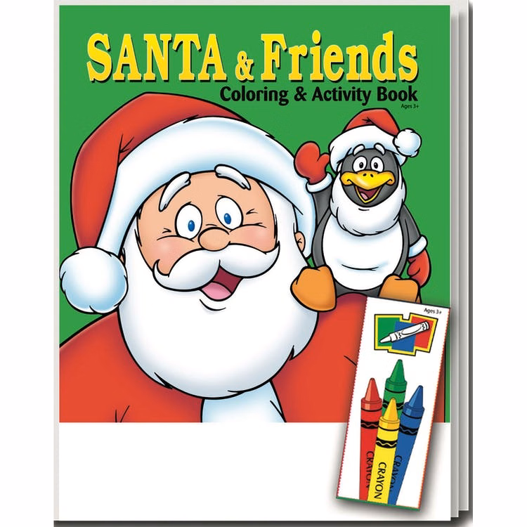 Santa & Friends Coloring Book Sets - Ages 3-11 16 Pages