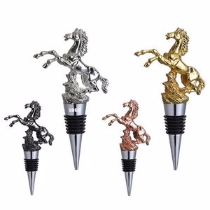 Elegant Horse Design Alloy Wine Stopper