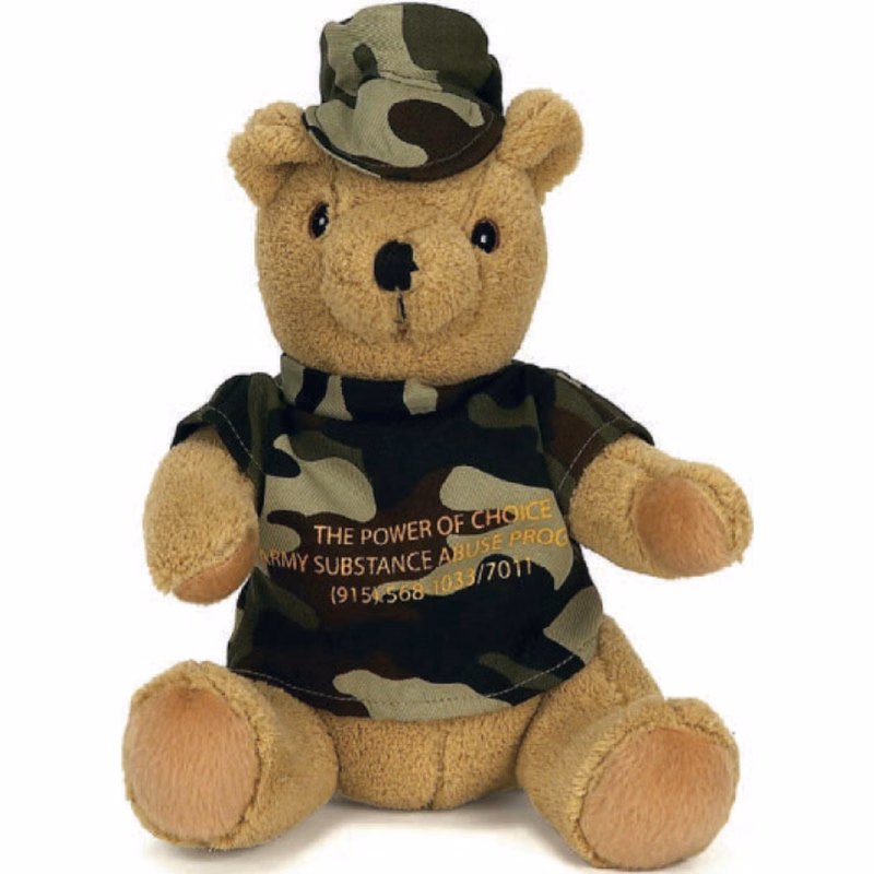 10" Jungle Camouflage Bear