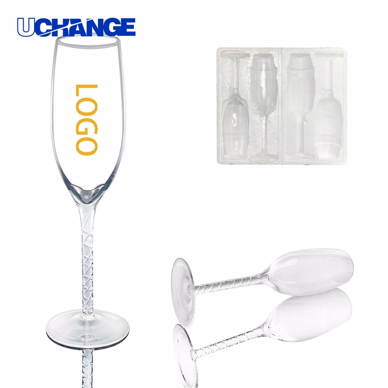 Twisted Stem Wine Glass Container for Table Service (10 oz)