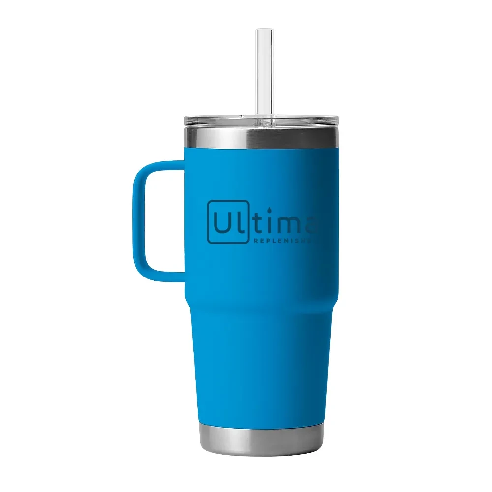 25oz. Insulated Tumbler with Handle and Straw 1