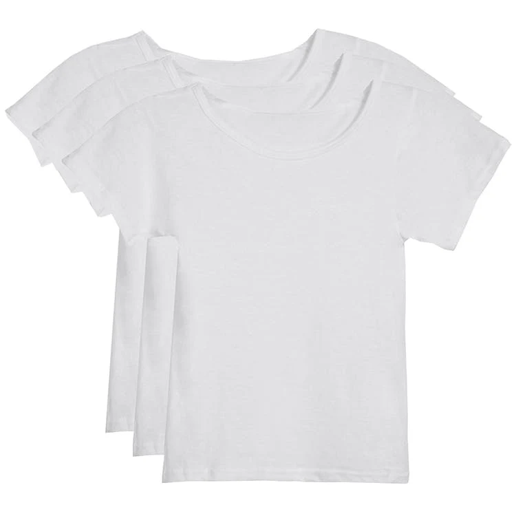 Girls' Toddler Undershirts - White 2T-3T 3 Pack 1