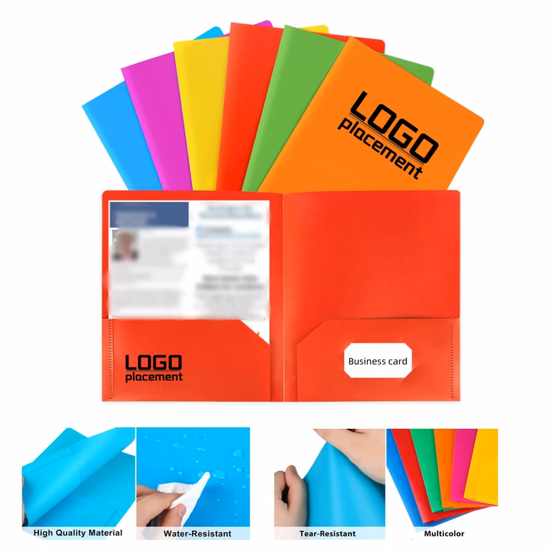 Colorful Double - Pocket Business Card Folder