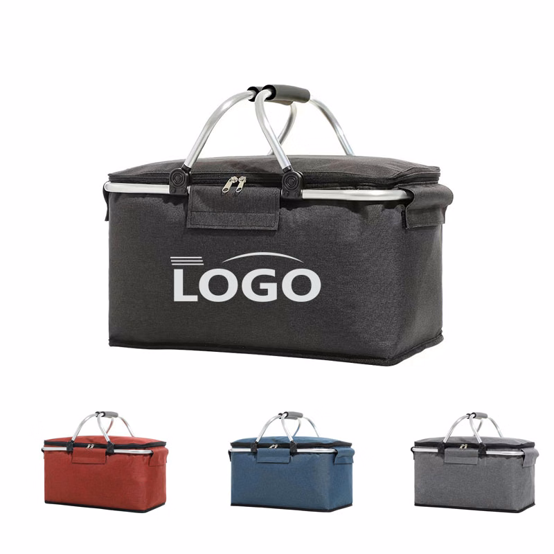 Insulated Folding Picnic Camping Basket Bag