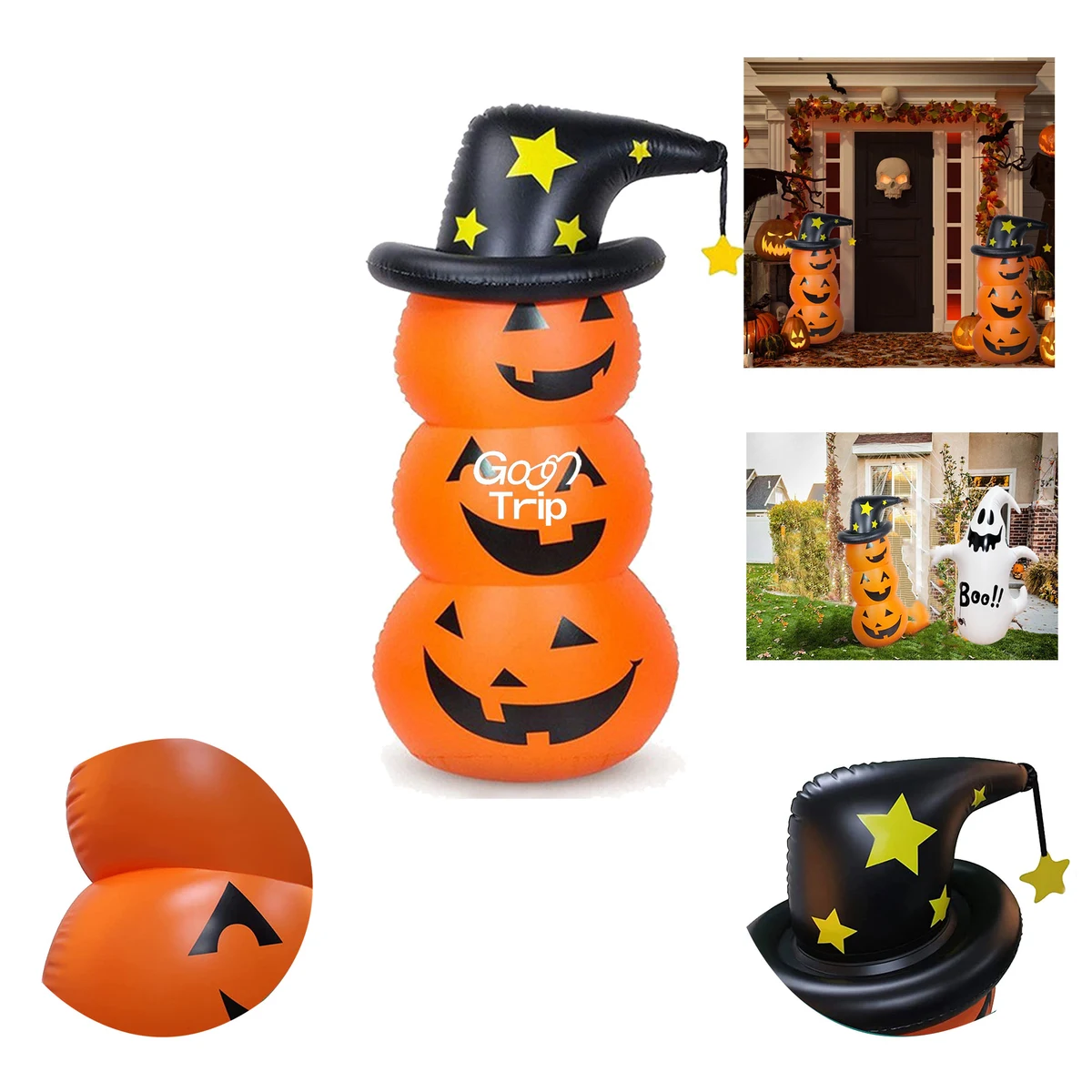 Water Filled Pumpkin Bobble Head 1