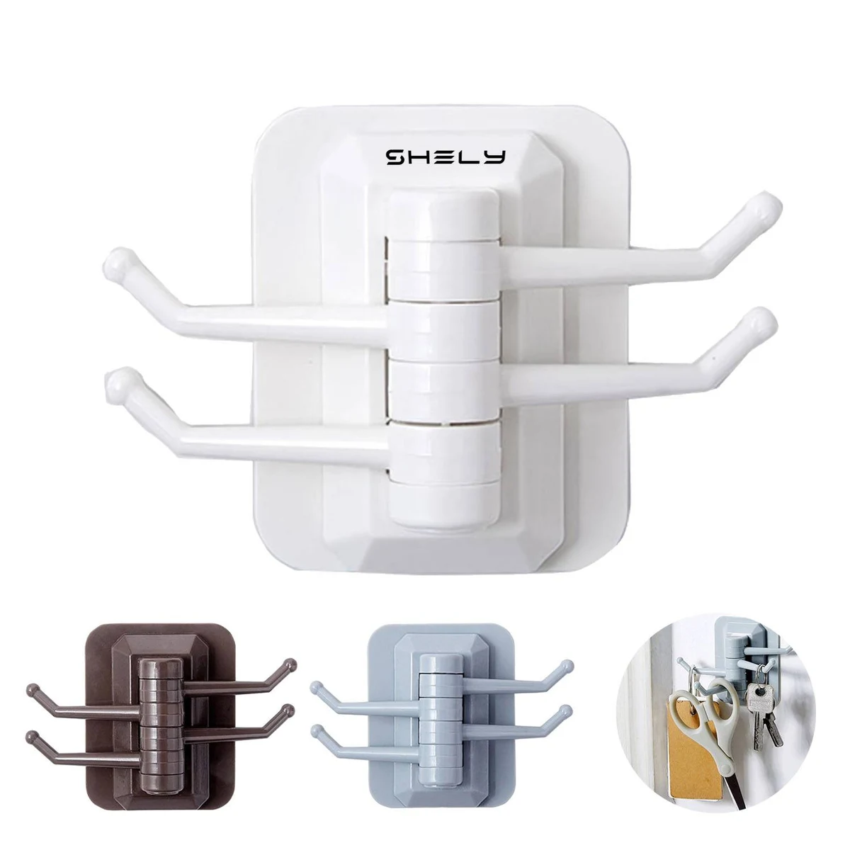 Towel Hanger w/ Hooks 1
