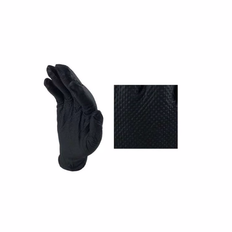 Nitrile Industrial Gloves - Black XL