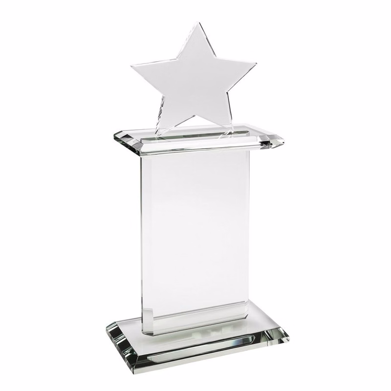 10 1/2" Pedestal Award-Star_D088SF