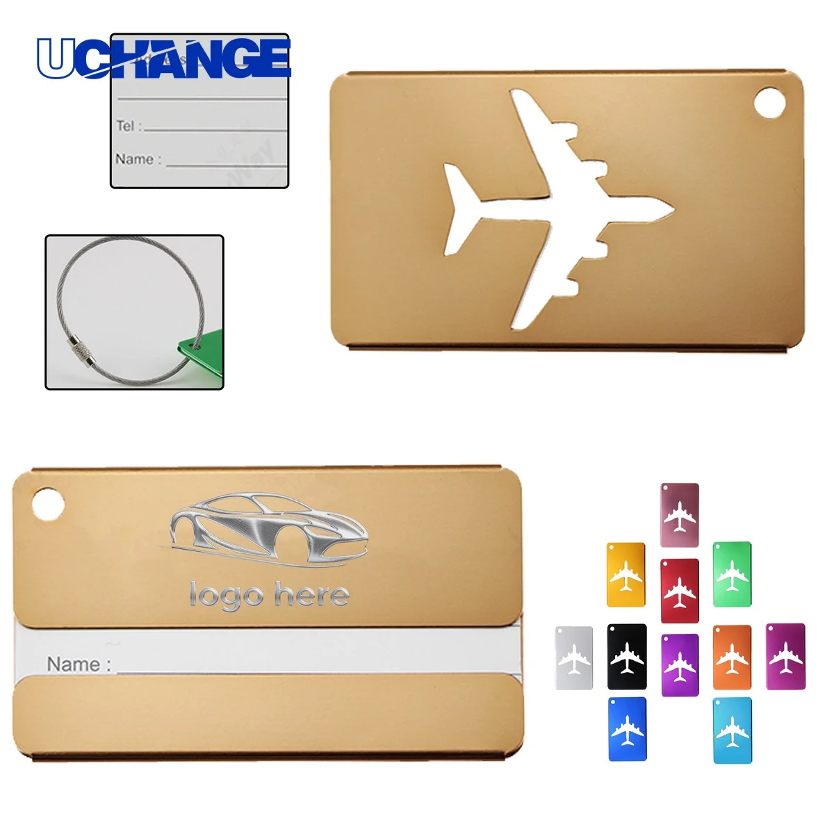 Engraved Metal Baggage Tag 1