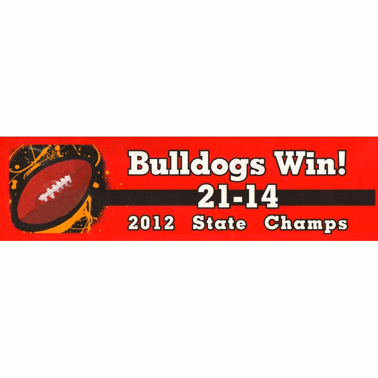 Repositionable 3"x 11" Custom Bumper Sticker (RPBS)
