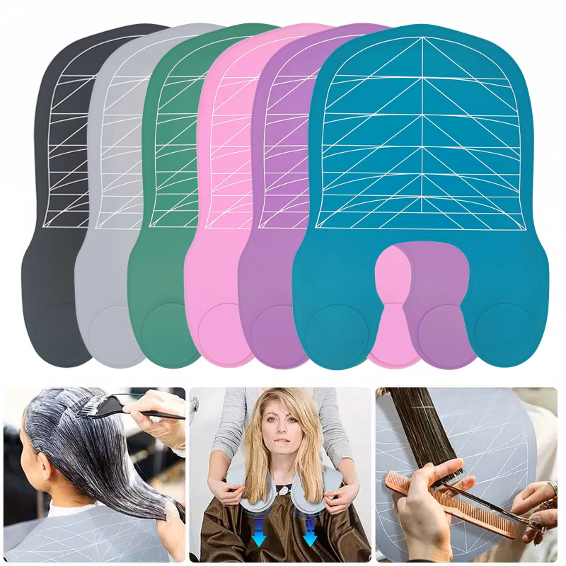 Silicone Hair Cutting Guide Cape