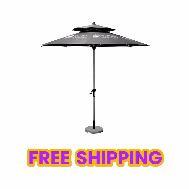 Wood Market Umbrella - 7 ft