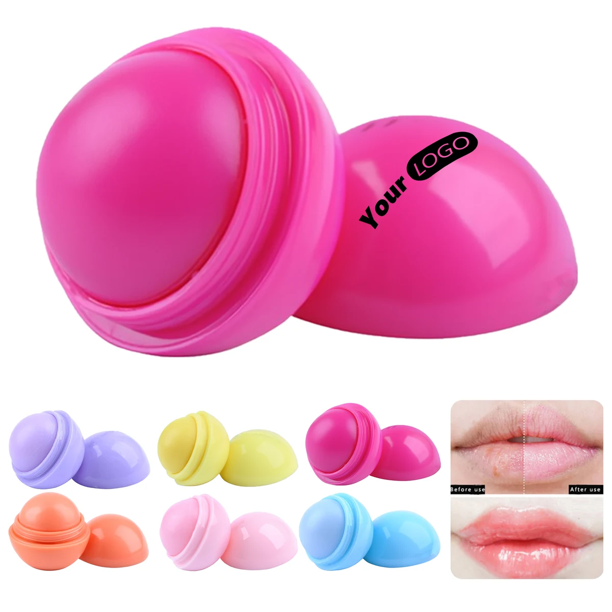 Round Fruit Scent Lip Balm 1