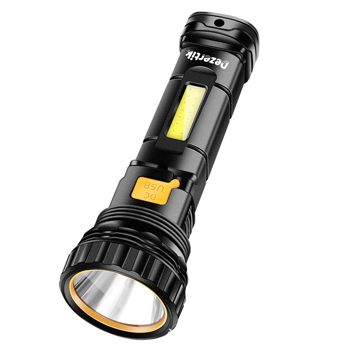 Portable ABS Plastic Solar Rechargeable LED Flashlight 1