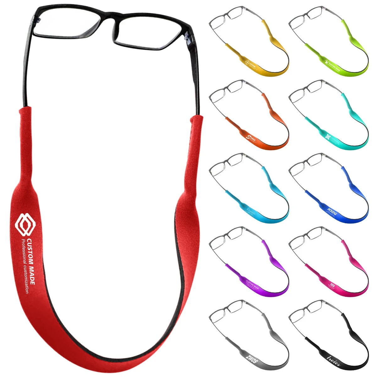 Neoprene Strap Adjustable Sunglasses Retainer 1