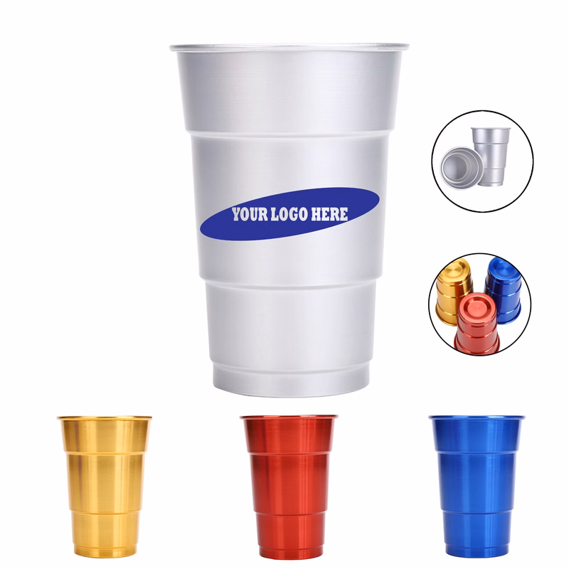Multifunctional Monochrome Aluminum Cup