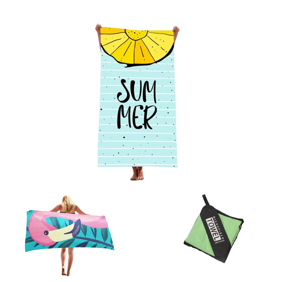 Microfiber Beach Towels In Customizable Patterns 1