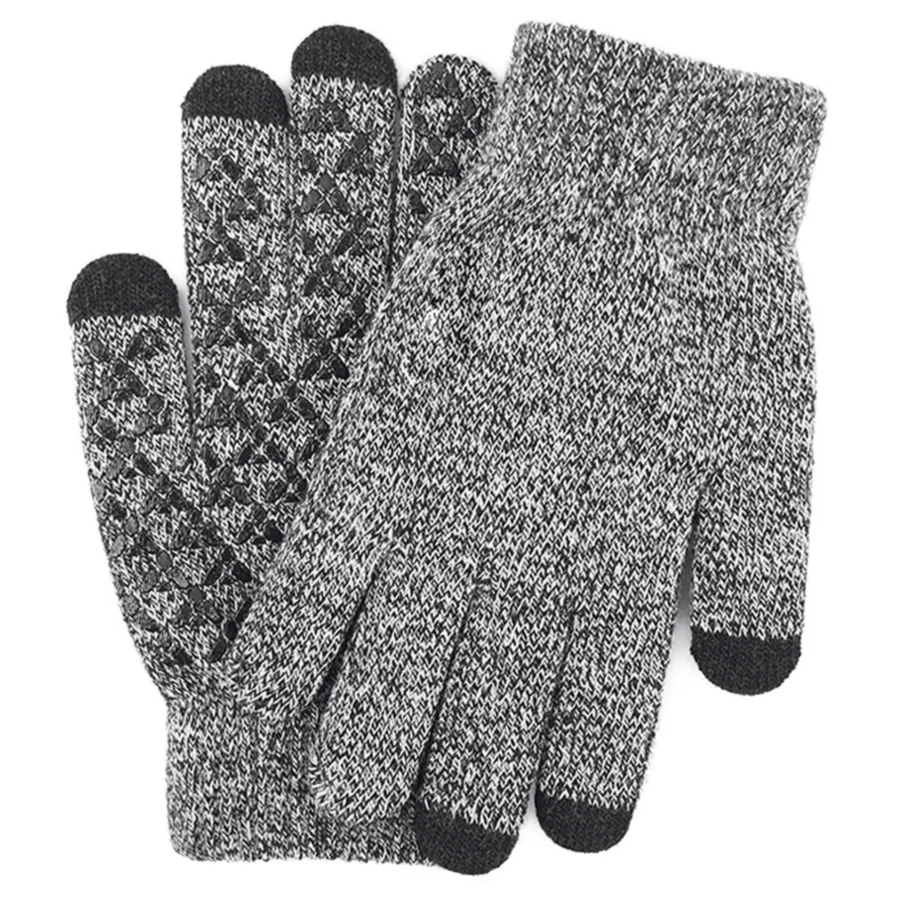 Adult Stretch Ribbed Gloves with Sensitive Touch, Non-Slip 1